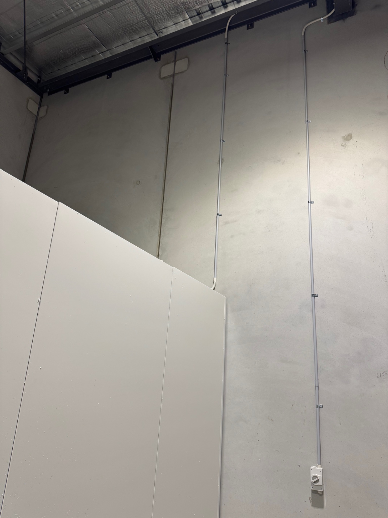 Commercial electrical conduit installation